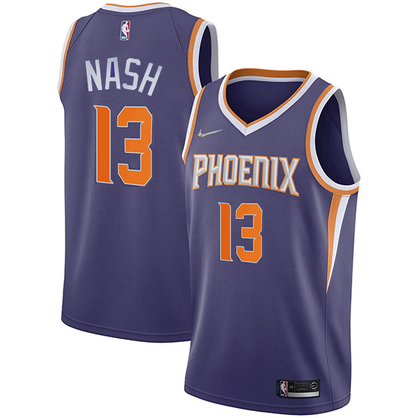 Phoenix Suns 13 Steve Nash jersey città divisa da basket swingman in edizione limitata maglia blu navy 2022