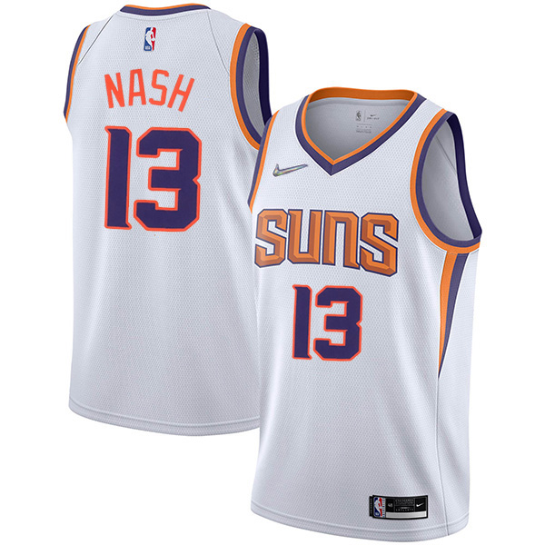 Phoenix Suns 13 Steve Nash jersey città divisa da basket swingman in edizione limitata kit maglia bianca 2022