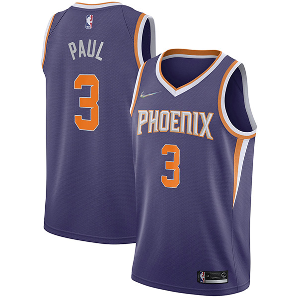 Phoenix Suns 3 Chris Paul maglia città divisa da basket swingman in edizione limitata maglia blu navy 2022