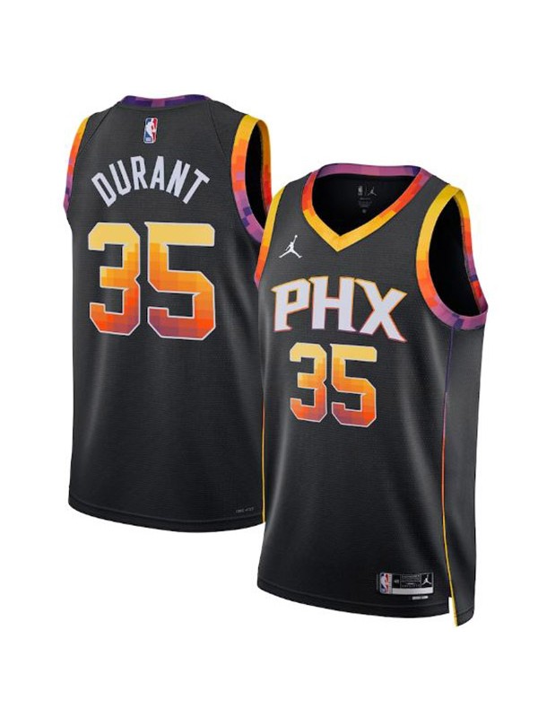 Phoenix Suns Jordan statement edition swingman jersey 22# Kevin Durant black uniform basketball kit 2022-2023