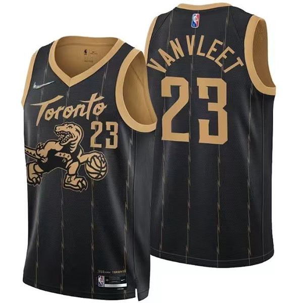 Toronto Raptors 23 Vanvleet jersey black basketball uniform swingman kit limited edition shirt 2022-2023