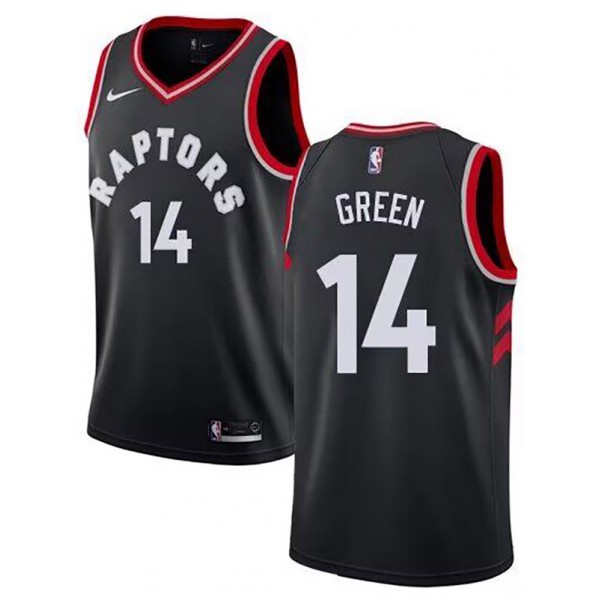 Toronto Raptors city edition swingman jersey men's Danny Green 14 black basketball limited vest