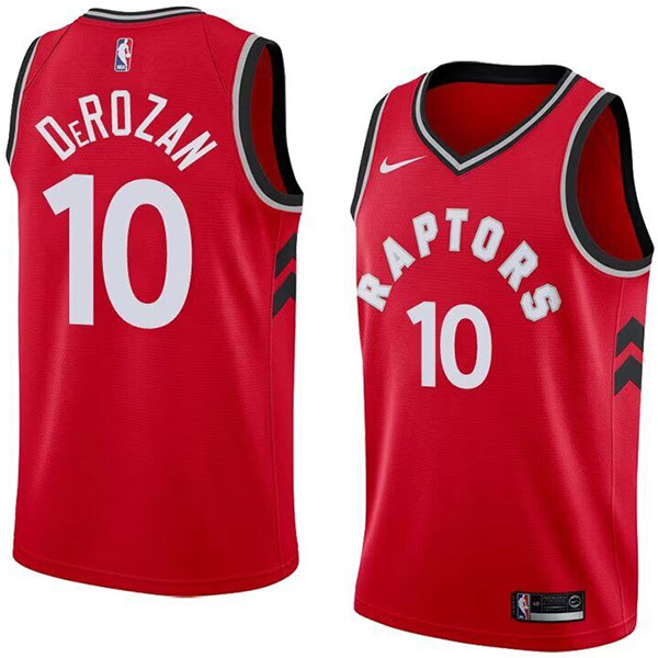 Toronto Raptors city edition swingman jersey men's DeMar DeRozan 10 red basketball limited vest