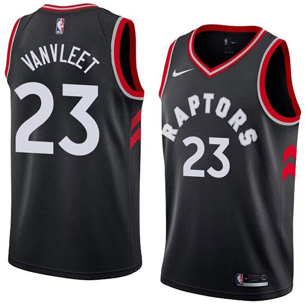 Toronto Raptors city edition swingman jersey men's Fred VanVleet 23 black basketball limited vest