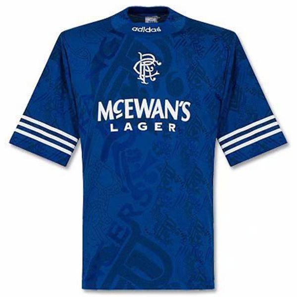 Rangers home retro jersey maillot match men's 1st soccer sportwear football shirt 1994-1996