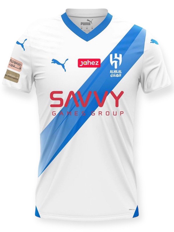 AL Hilal maglia da trasferta uniforme da calcio da uomo seconda divisa sportiva da calcio maglia 2023-2024