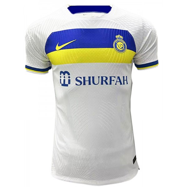Al-Nassr edizione speciale versione giocatore maglia uniforme da calcio kit da calcio sportivo bianco da uomo top camicia 2023-2024
