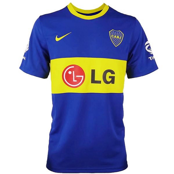 Boca Juniors maglia retrò casa del prima divisa da calcio da uomo, maglia da calcio sportiva 2010-2011