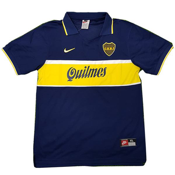 Boca juniors home retro soccer jersey maillot match prima maglia da calcio sportiva da uomo 1997