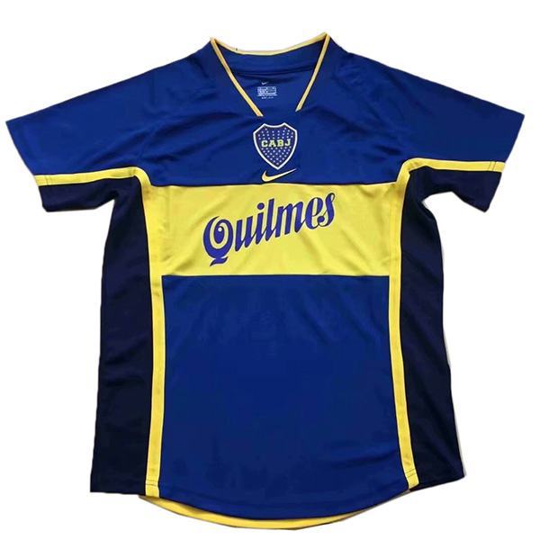 Boca juniors home retro soccer jersey maillot match prima maglia da calcio sportiva da uomo 2001