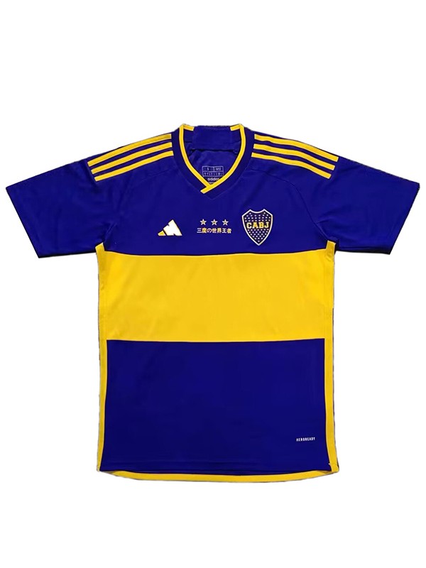 Boca juniors maglia da calcio in edizione speciale maglia da calcio da uomo abbigliamento sportivo uniforme blu 2023-2024