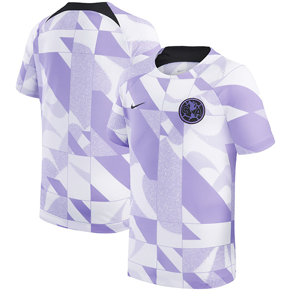 Club America maglia da allenamento pre-partita uniforme da calcio da uomo bianco viola kit da calcio top maglia sportiva 2024