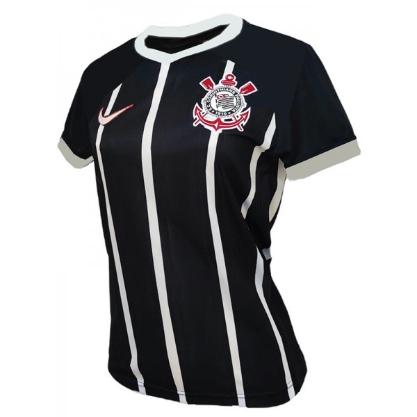 Corinthians maglia da trasferta femminile seconda maglia da calcio da donna uniforme da calcio abbigliamento sportivo maglia sportiva 2023-2024