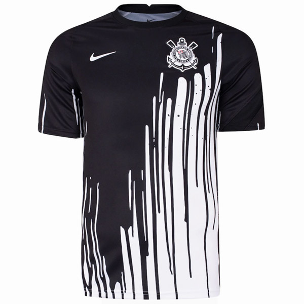 Corinthians maglia da calcio nera per abbigliamento sportivo da uomo in jersey versione speciale 2022-2023