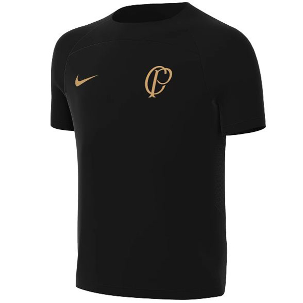 Corinthians maglia allenamento uniforme da calcio da uomo abbigliamento sportivo da calcio nero top camicia sportiva 2023-2024