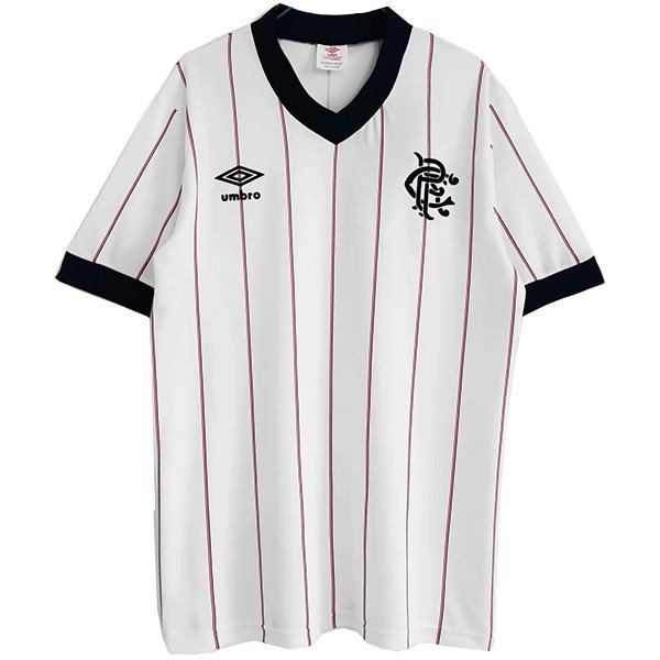 Rangers maglia da calcio retrò da trasferta dei seconda maglia da calcio sportiva da uomo 1982-1983