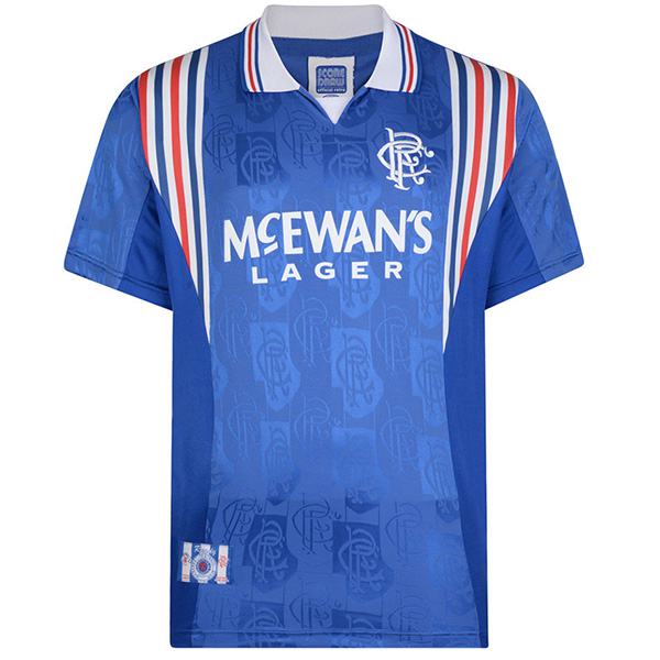 Rangers home glasgow retro soccer jersey maillot match men's first sportwear football shirt 1996-1997