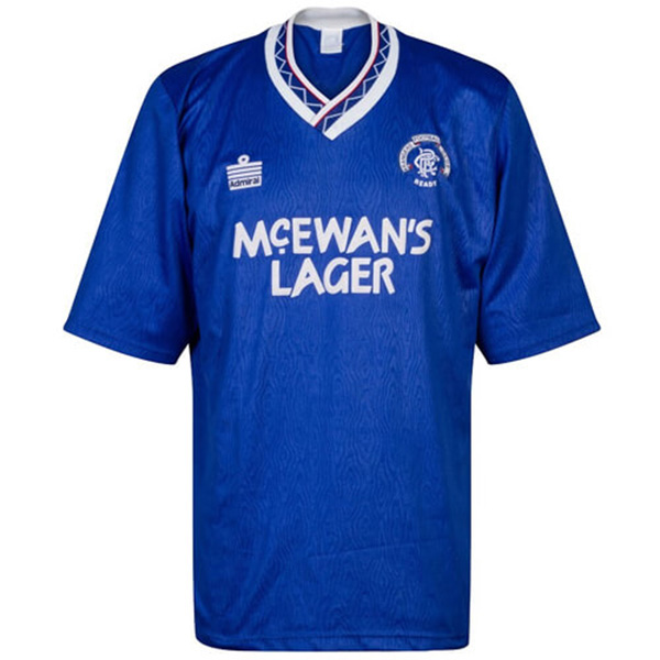 Rangers Maglia da calcio retrò da casa dei prima maglia sportiva da uomo da uomo 1990-1992