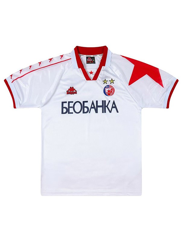 Red Star Belgrade trasferta seconda maglia sportiva da in maglia retrò da uomo divisa da calcio 1995-1997