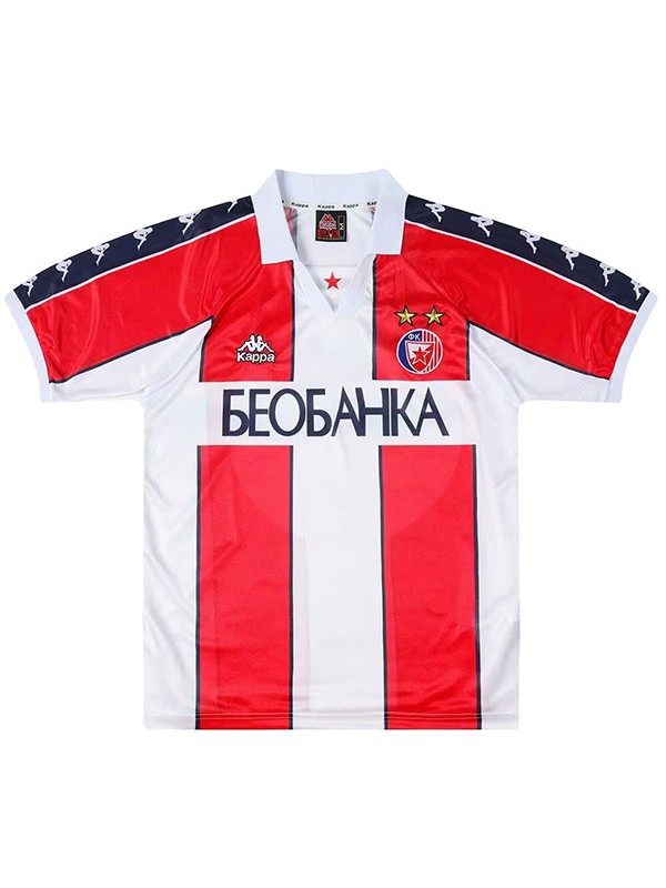 Red Star Belgrade maglia retrò casalinga maglia sportiva da uomo per la prima divisa da calcio dell'uniforme da calcio 1995-1997