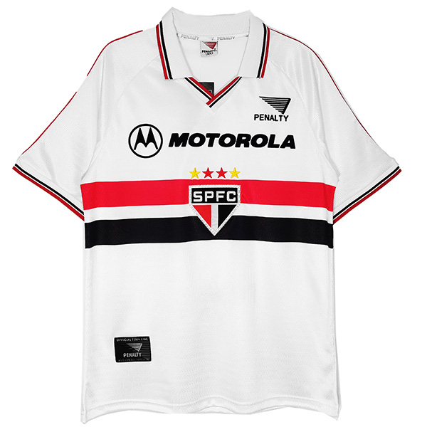 São Paulo maglia storica casalinga del prima divisa da calcio da uomo, maglia da calcio sportiva 2000-2001