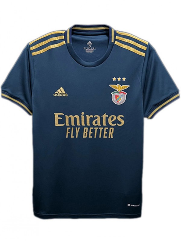 Benfica maglia speciale anniversario uniforme da calcio abbigliamento sportivo da uomo top da calcio maglia sportiva blu 2023-2024