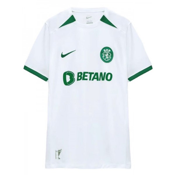 Sporting CP edizione anniversario maglia Lisbona uniforme da calcio abbigliamento sportivo bianco da uomo kit da calcio top camicia sportiva 2024-2025