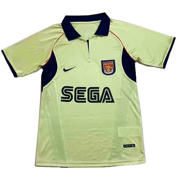 Arsenal away retro soccer jersey maillot match seconda maglia da calcio sportiva da uomo 2002