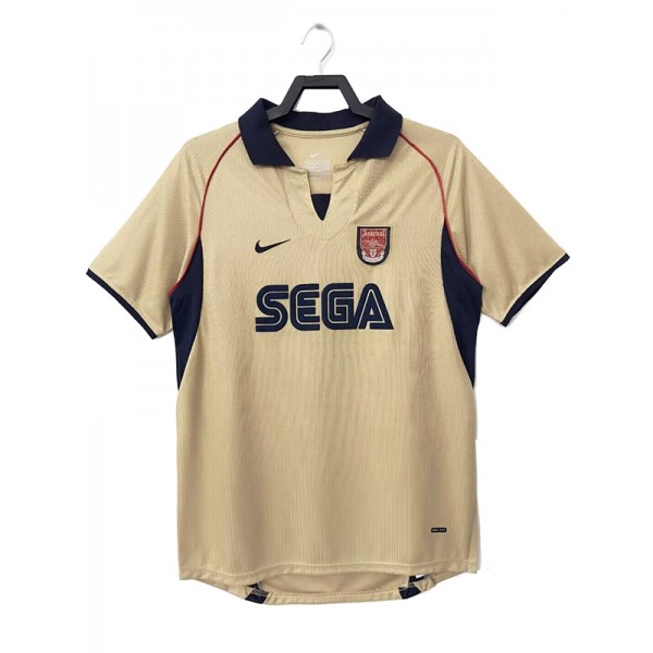 Arsenal maglia retrò da trasferta seconda divisa da calcio kit da calcio da uomo maglia superiore 2001-2002