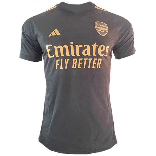 Arsenal maglia concept nera dell'uniforme da calcio versione giocatore maglia sportiva da calcio da uomo 2023-2024
