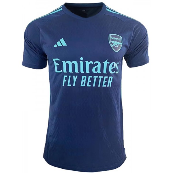Arsenal maglia concept dell'uniforme da calcio blu navy versione giocatore maglia sportiva da calcio da uomo 2023-2024