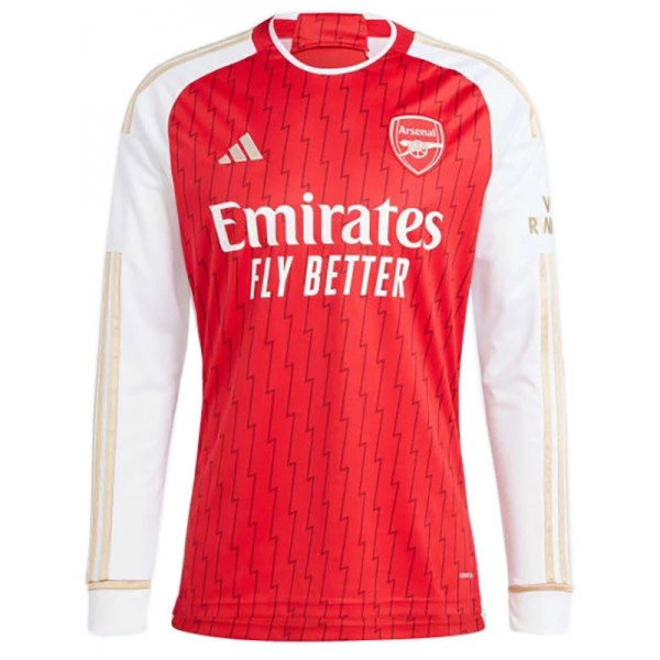 Arsenal home maglia a maniche lunghe da calcio divisa da uomo prima maglia sportiva da calcio 2023-2024