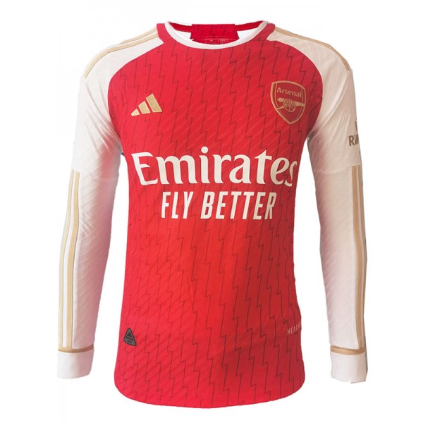 Arsenal maglia a maniche lunghe per la casa Prima maglia da calcio per abbigliamento sportivo da uomo dell'uniforme da calcio 2023-2024