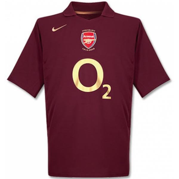 Arsenal home retro jersey men's first soccer sportwear football shirt 2005/2006