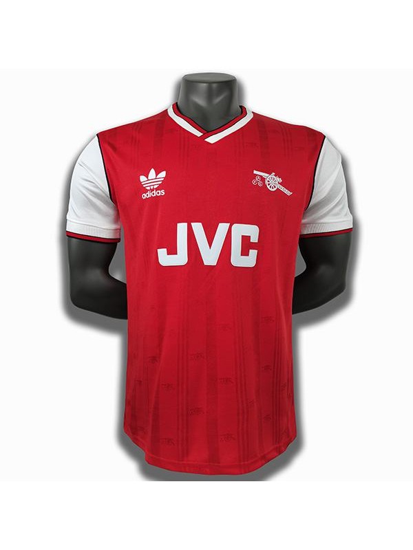 Arsenal home retro soccer jersey maillot match first men's sportwear football shirt 1985-1986