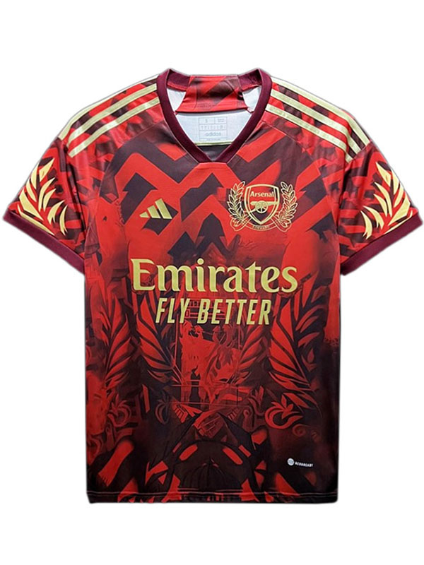Arsenal edizione speciale maglia uniforme da calcio kit da calcio da uomo maglia sportiva rossa 2023-2024