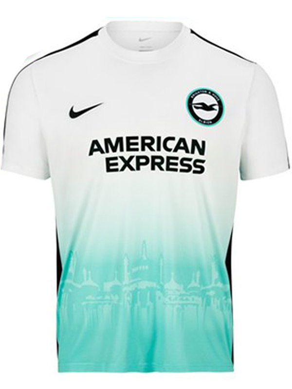 Brighton maglia superiore del kit da calcio sportivo bianco da uomo in uniforme da calcio speciale limitata 2023-2024