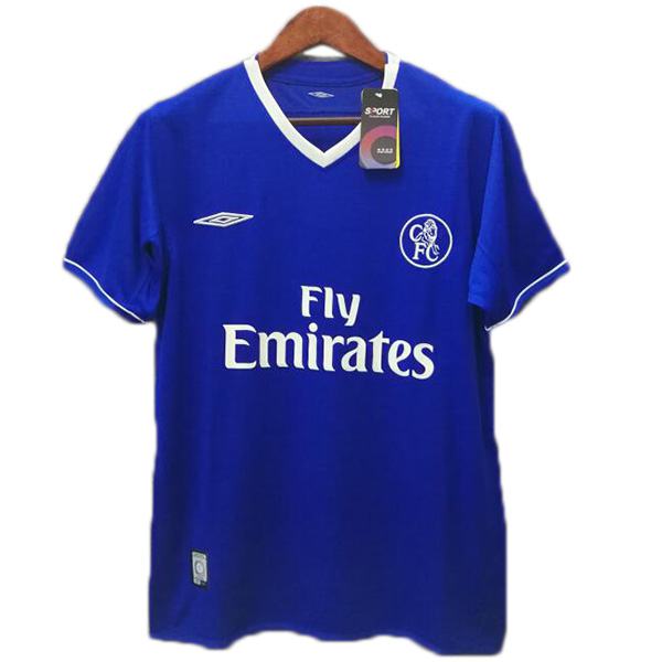 Chelsea Home Retro Jersey Maillot Match Men's Soccer Sportwear Football Shirt 2003-2005