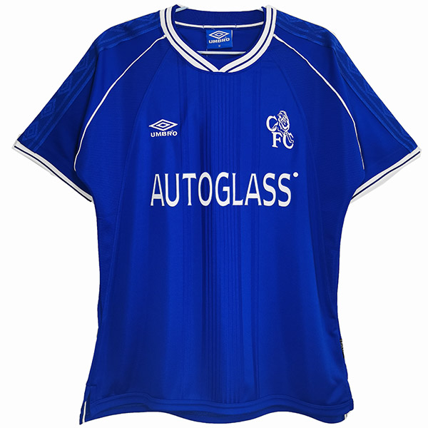 Chelsea maglia storica casalinga del prima maglia sportiva da calcio da uomo divisa da calcio 1999-2001