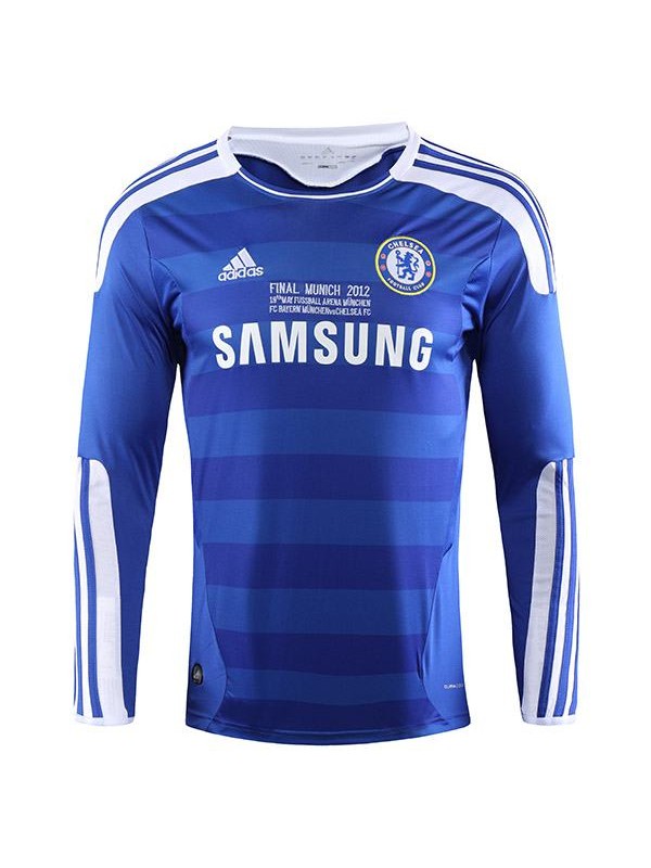 Chelsea home retro long sleeve soccer jersey maillot match men's first sportwear football shirt 2011-2012	