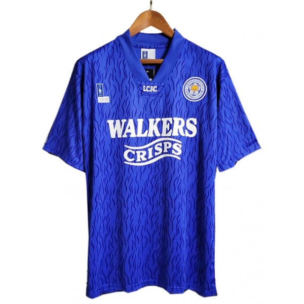 Leicester city maglia retrò da casa prima divisa da calcio kit da calcio da uomo maglia superiore 1992-1994