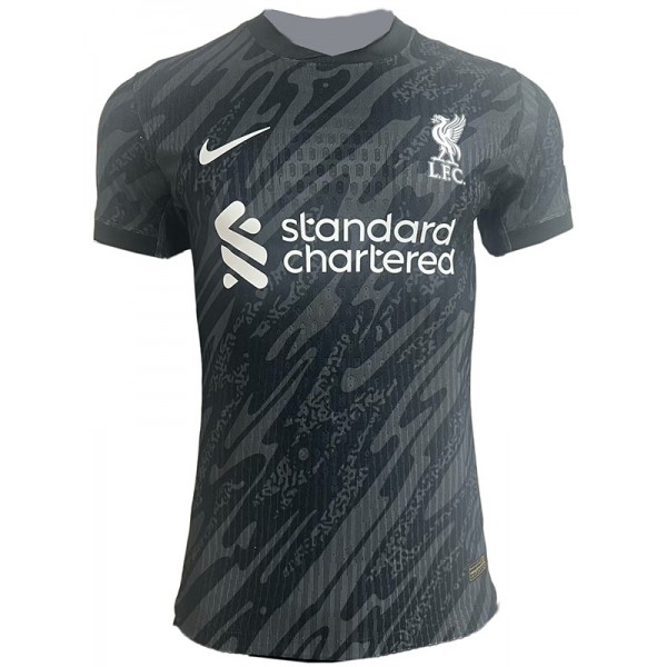 Liverpool maglia del portiere divisa da calcio nera maglia sportiva da calcio da uomo 2024-2025