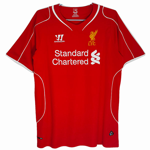 Liverpool home maglia da calcio retrò LFC prima maglia da calcio da uomo uniforme replica vintage 2014-2015