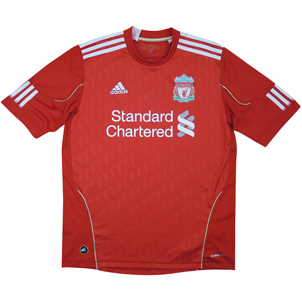 Liverpool maglia retrò casalinga Maglia sportiva da uomo per la prima divisa da calcio dell'uniforme da calcio 2010-2011
