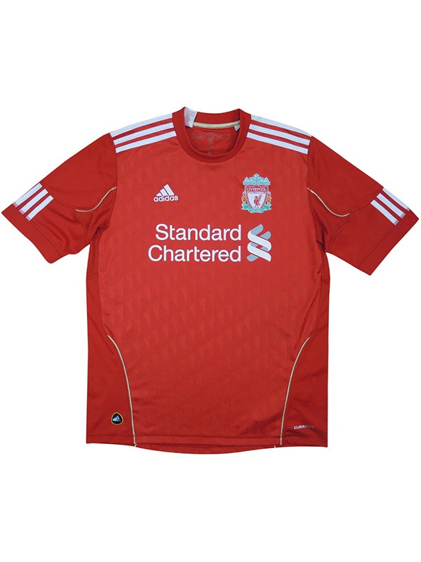 Liverpool maglia retrò casalinga Maglia sportiva da uomo per la prima divisa da calcio dell'uniforme da calcio 2010-2011