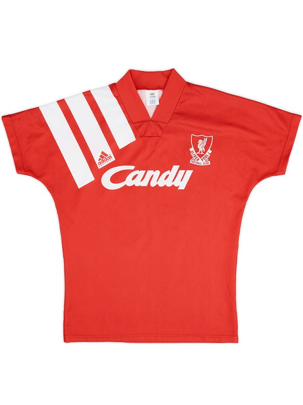 Liverpool maglia retrò casalinga uniforme da calcio prima maglia da calcio per abbigliamento sportivo da uomo 1991-1992