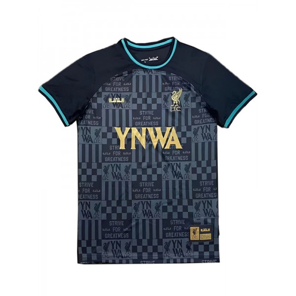 Liverpool Lebron ynwa maglia speciale del in edizione limitata divisa da calcio nera maglia sportiva da calcio da uomo 2023-2024