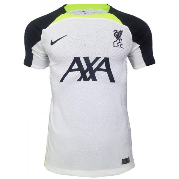 Liverpool maglia da allenamento pre-partita maglietta da calcio da uomo bianca uniforme da calcio manica corta t-shirt sportiva 2023-2024