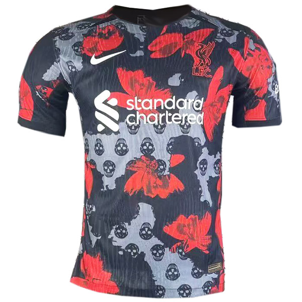 Liverpool maglia in edizione speciale uniforme da calcio maglia top kit da calcio sportivo nero rosso da uomo 2023-2024