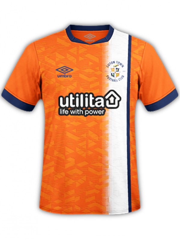Luton Town maglia da casa divisa da calcio arancione da uomo kit da calcio top maglia sportiva 2023-2024